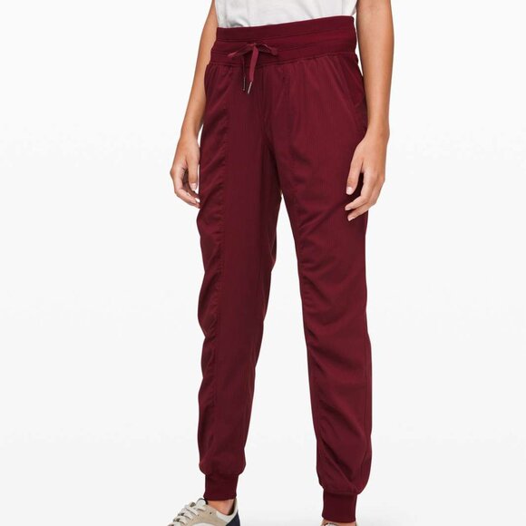 Lululemon Dance Studio Jogger Burgundy Size 12 - Picture 1 of 10